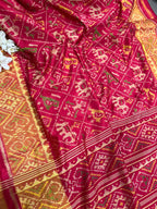 Pink Red Pure Silk Patola Single Ikat Saree IS1P3AM226092501