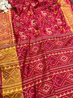 Pink Red Pure Silk Patola Single Ikat Saree IS1P3AM226092501
