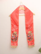 LUXURION WORLD Divine Stole/ Patka/ Khesh/ Shawl/ Dupatta â€“ Divine Maa Durga Stoles: Shop Shakti Blessings Patka & Silk Cloth Print Dupatta Unisex God Printed Scarf for Spiritual Wear - Luxurion World