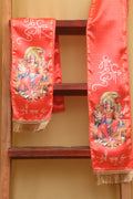 LUXURION WORLD Divine Stole/ Patka/ Khesh/ Shawl/ Dupatta â€“ Divine Maa Durga Stoles: Shop Shakti Blessings Patka & Silk Cloth Print Dupatta Unisex God Printed Scarf for Spiritual Wear - Luxurion World