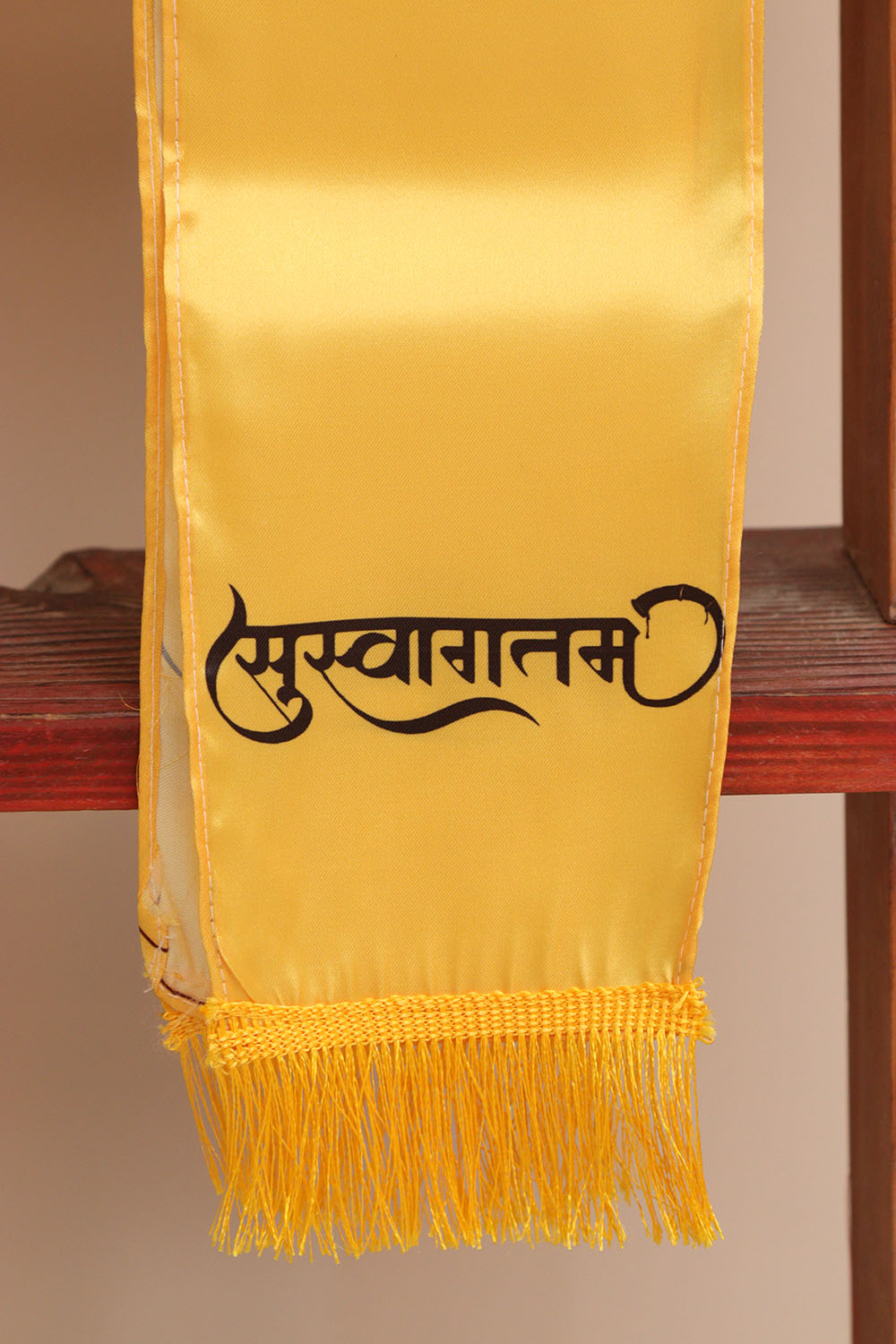 LUXURION WORLD Welcome "Suswagatam" Stole – Patka - Silk Cloth Printed Dupatta | Unisex Printed Scarf for Welcoming Guests & Traditional Wear - Luxurion World