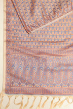 Elegant Pastel Banarasi Silk Tanchui Jamawar Stole - Luxurion World- Crafted Heirlooms