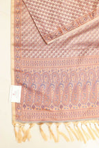 Pastel Banarasi Silk Tanchui Jamawar Stole - Elegant Style - Luxurion World- Crafted Heirlooms