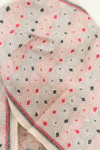 Vibrant Multicolor Hand Embroidered Tussar Silk Stole - Luxurion World