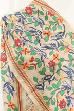 Vibrant Multicolor Hand Embroidered Tussar Silk Stole - Luxurion World
