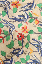 Vibrant Multicolor Hand Embroidered Tussar Silk Stole - Luxurion World