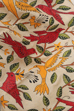 Vibrant Multicolor Kantha Silk Stole with Hand Embroidery - Luxurion World