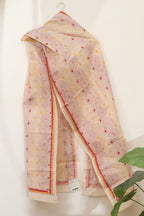 Vibrant Multicolor Hand Embroidered Tussar Silk Stole - Luxurion World
