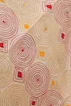 Vibrant Multicolor Hand Embroidered Tussar Silk Stole - Luxurion World