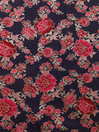 Blue Banarasi Silk Meenakari Suit With Pink Georgette Sequins Dupatta - Luxurion World