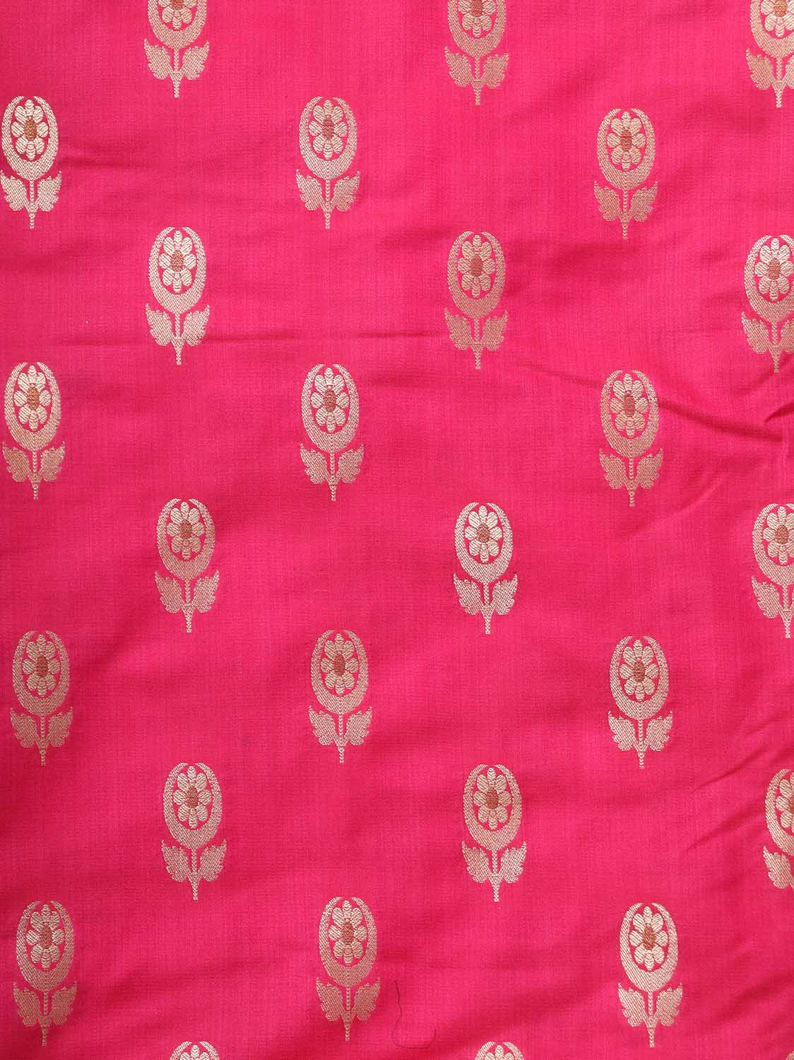 Pink Banarasi Silk Suit With Pink Banarasi Silk Meenakari Dupatta - Luxurion World