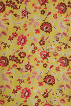 Yellow Banarasi Silk Meenakari Floral Design Suit With Banarasi Pure Katan Silk Kadwa Dupatta - Luxurion World