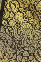 Black Banarasi Silk Brocade Suit With Banarasi Pure Katan Silk Kadwa Dupatta - Luxurion World