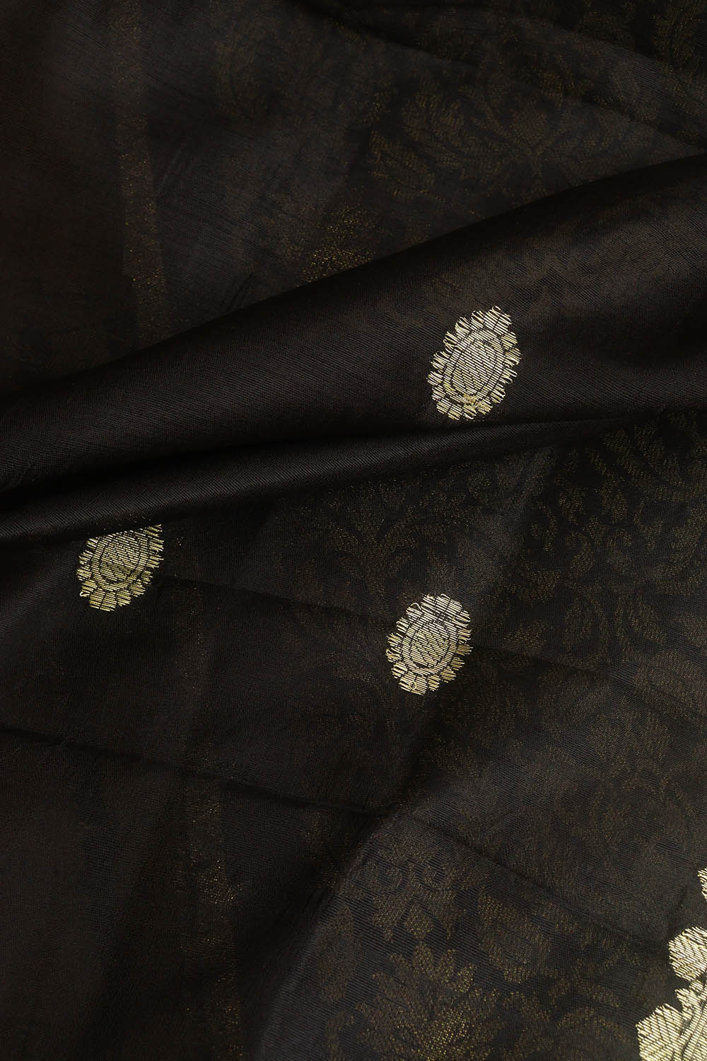 Black Banarasi Silk Brocade Suit With Banarasi Pure Katan Silk Kadwa Dupatta - Luxurion World