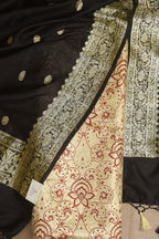 Pastel Banarasi Kimkhwab Silk Meenakari Suit With Banarasi Pure Katan Silk Kadwa Dupatta - Luxurion World