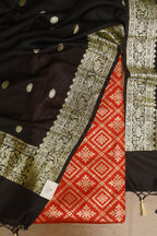 Red Banarasi Silk Suit With Banarasi Pure Katan Silk Kadwa Dupatta - Luxurion World