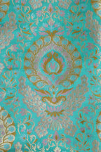 Blue Banarasi Kimkhwab Silk Suit With Banarasi Pure Katan Silk Kadwa Dupatta - Luxurion World