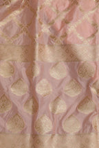 Elegant Pink Banarasi Brocade Silk Suit & Silk Dupatta - Luxurion World