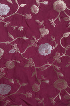 Purple Banarasi Sona Roopa Silk Suit With Banarasi Organza Dupatta - Luxurion World