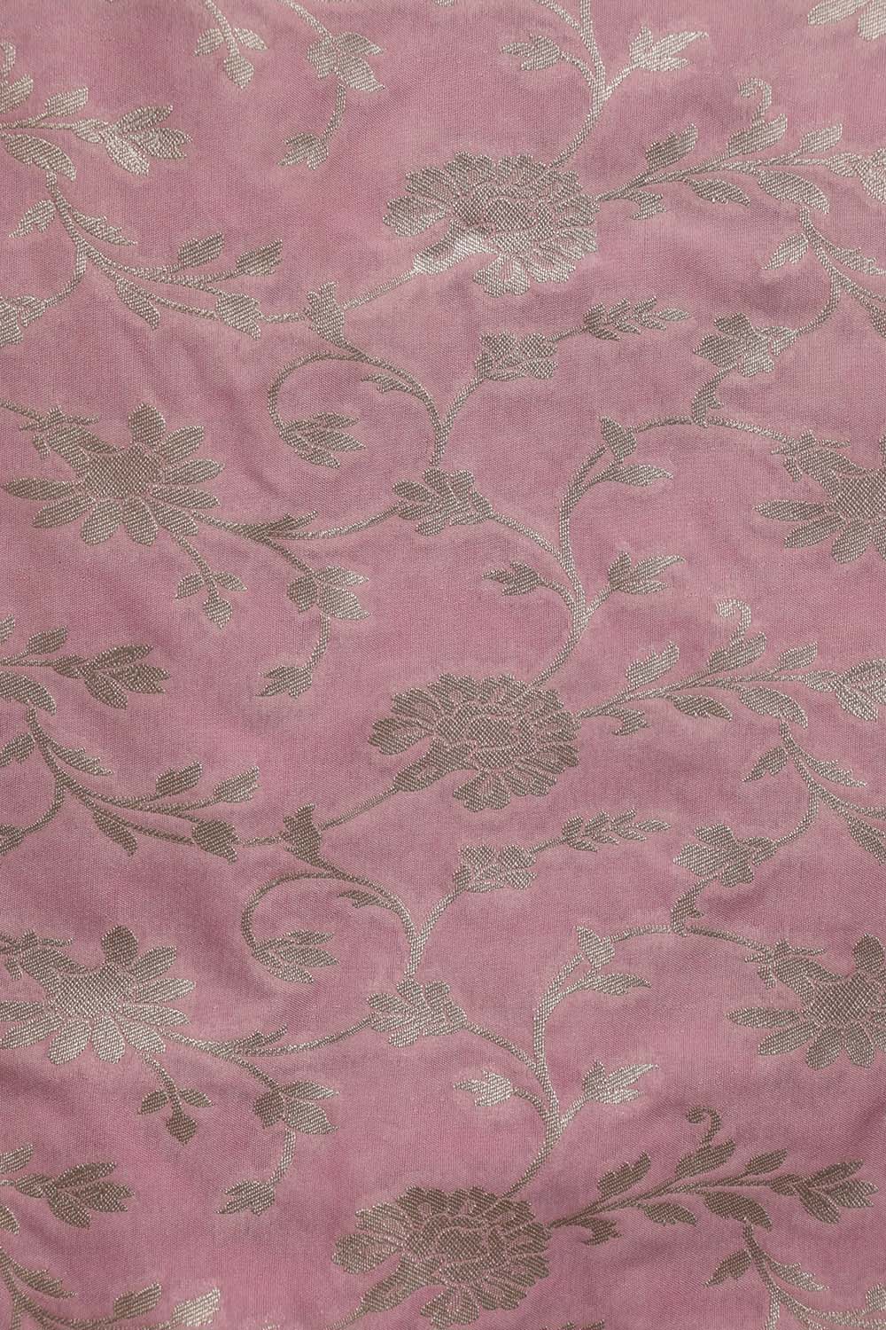 Pink Banarasi Silk Suit With Trendy Georgette Sequins Work Dupatta - Luxurion World