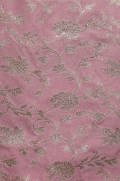 Pink Banarasi Silk Suit With Trendy Georgette Sequins Work Dupatta - Luxurion World