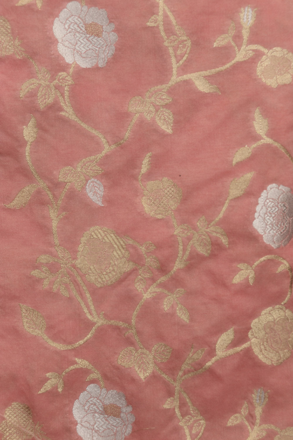 Pink Banarasi Sona Roopa Silk Suit With Pink Trendy Shaded Net Gota Work Dupatta - Luxurion World