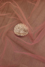 Pink Banarasi Sona Roopa Silk Suit With Pink Trendy Shaded Net Gota Work Dupatta - Luxurion World