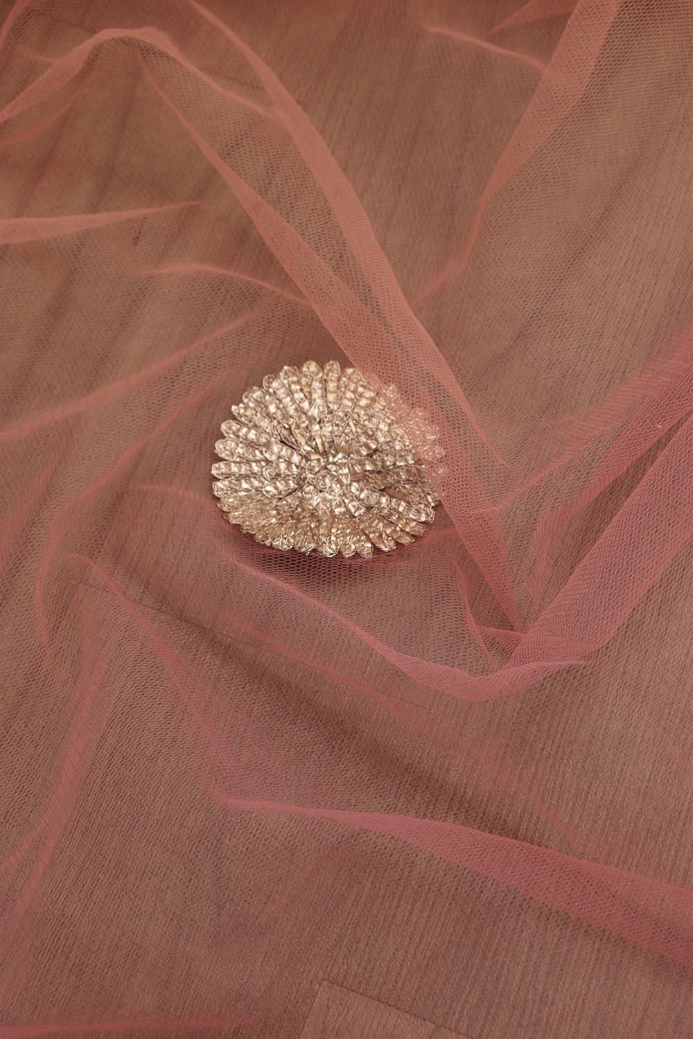 Pink Banarasi Sona Roopa Silk Suit With Pink Trendy Shaded Net Gota Work Dupatta - Luxurion World