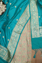 Exquisite Pastel Banarasi Tanchui Silk Suit With Banarasi Pure Katan Silk Dupatta - Luxurion World