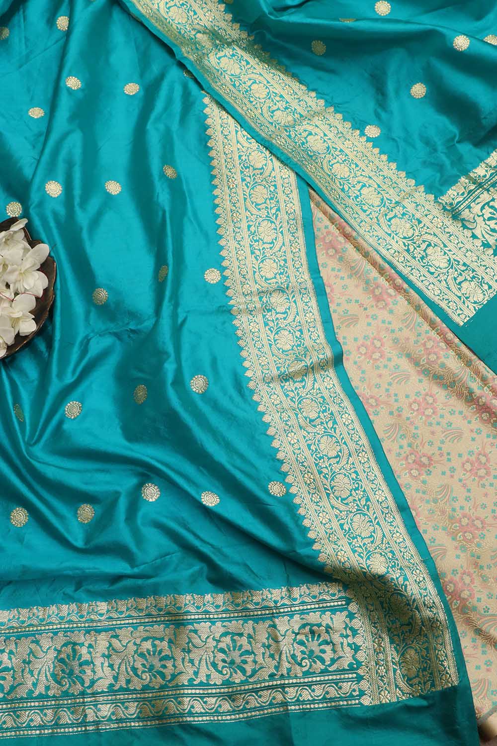 Exquisite Pastel Banarasi Tanchui Silk Suit With Banarasi Pure Katan Silk Dupatta - Luxurion World