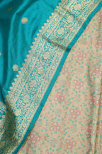Exquisite Pastel Banarasi Tanchui Silk Suit With Banarasi Pure Katan Silk Dupatta - Luxurion World