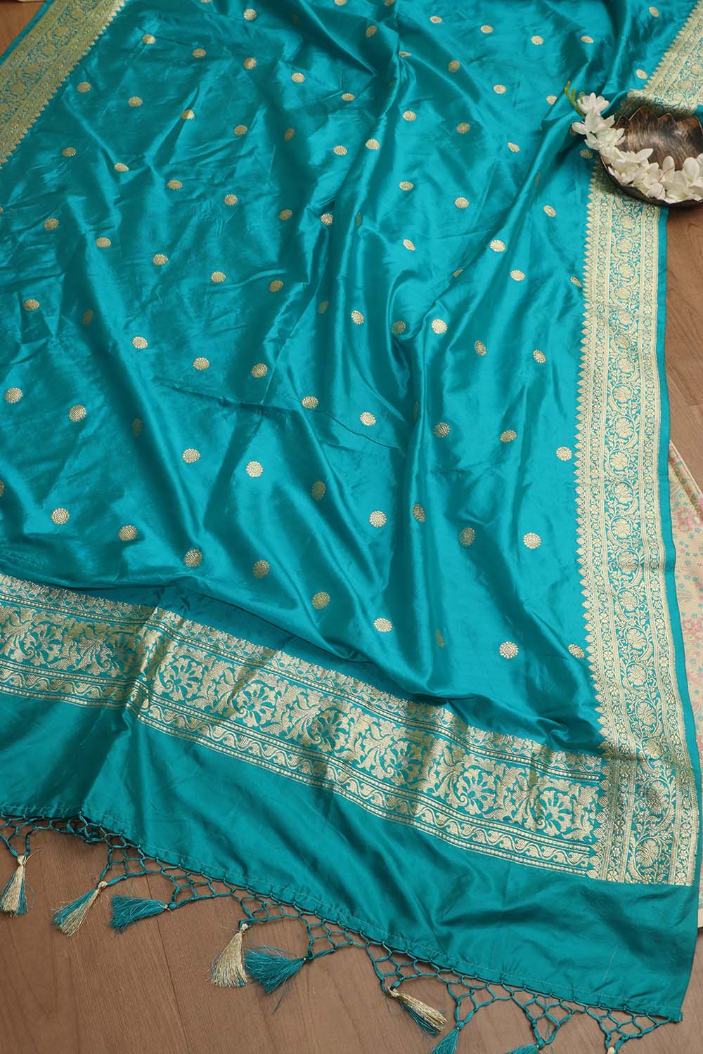 Exquisite Pastel Banarasi Tanchui Silk Suit With Banarasi Pure Katan Silk Dupatta - Luxurion World