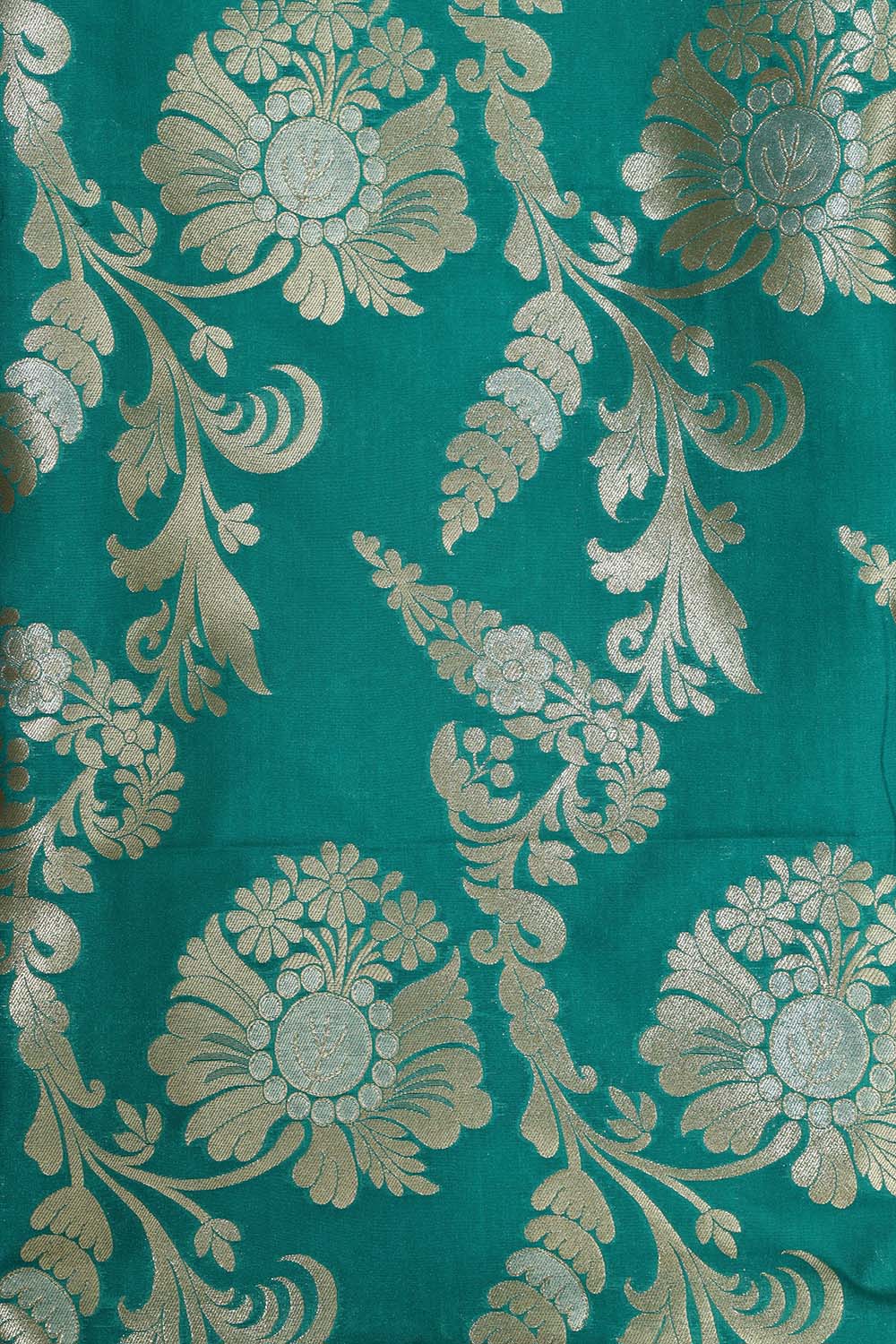Green Banarasi Silk Suit With Pink Banarasi Silk Dupatta - Luxurion World