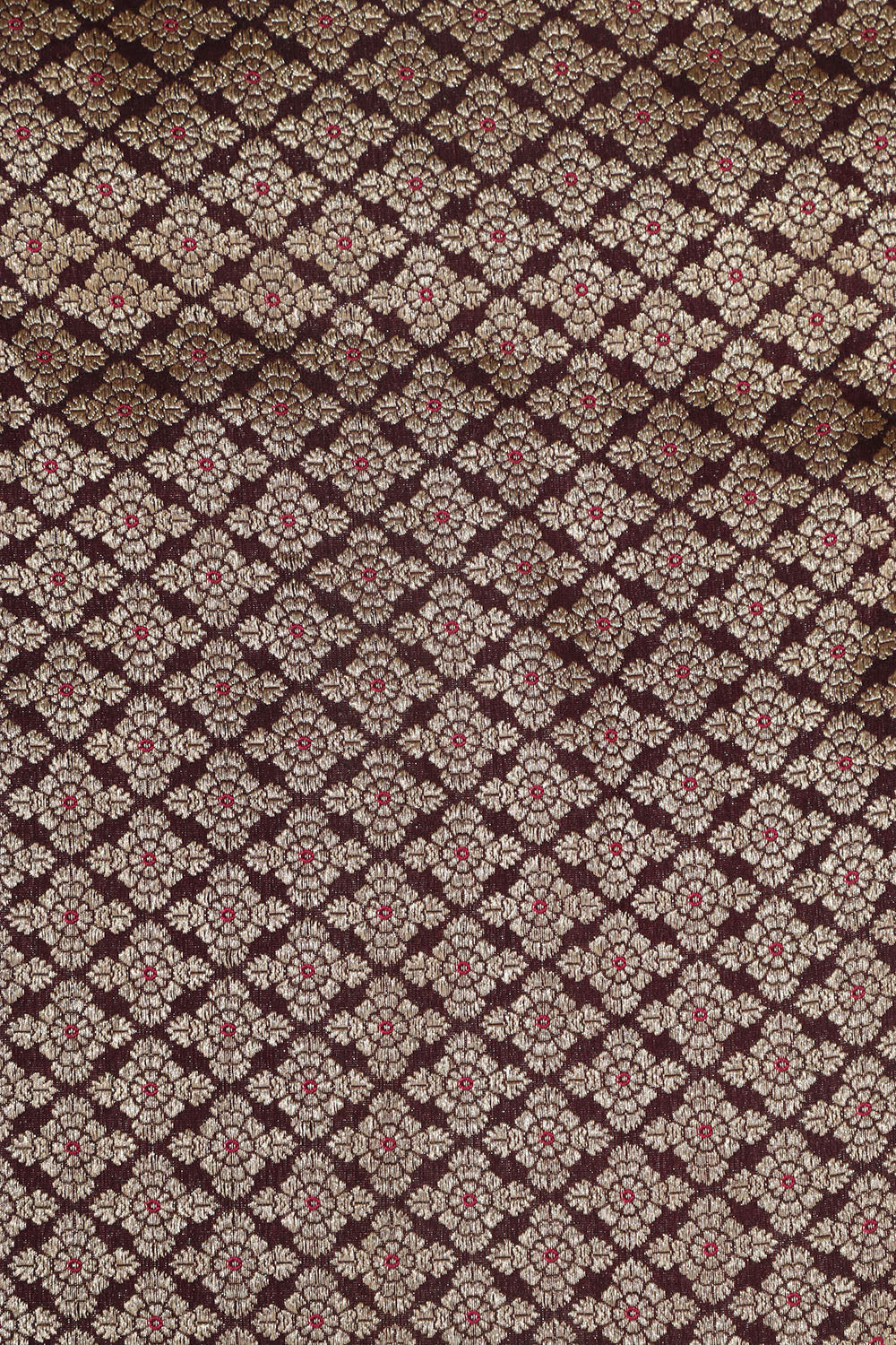 Elegant Maroon Banarasi Handloom Pure Katan Silk Suit With Banarasi Handloom Pure Katan Silk Dupatta - Luxurion World