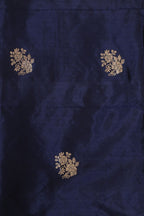 Exquisite Blue Banarasi Handloom Pure Katan Silk Suit With Banarasi Handloom Pure Katan Silk Dupatta - Luxurion World