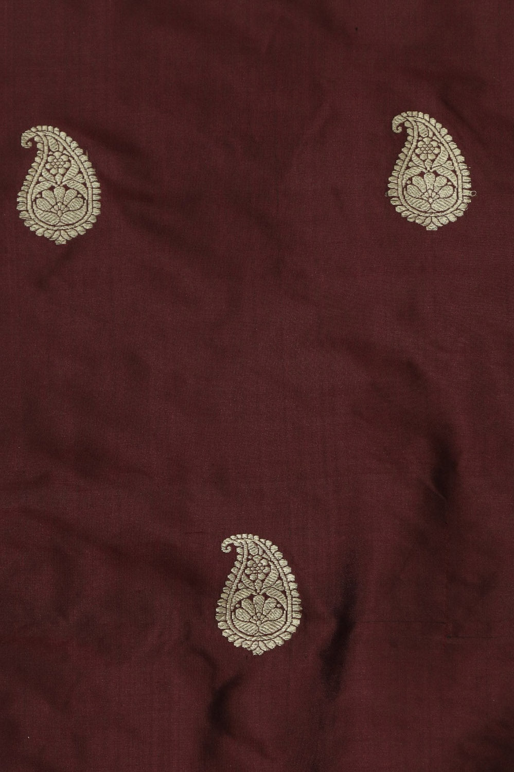 Maroon Banarasi Pure Katan Silk Kadwa Suit With Maroon Banarasi Katan Silk Dupatta - Luxurion World