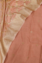 Beautiful Pink Handloom Pure Chanderi Silk Suit With Pink Banarasi Silk Dupatta - Luxurion World