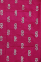 Stunning Pink Banarasi Silk Suit With Green Paithani Silk Peacock Floral Dupatta - Luxurion World
