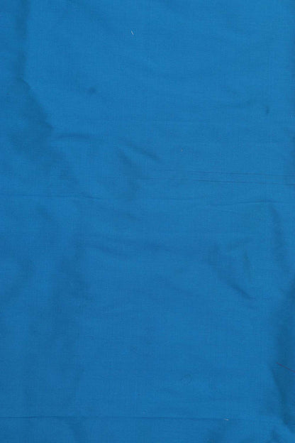 Blue Plain Silk Suit With Pink Banarasi Silk Dupatta - Luxurion World