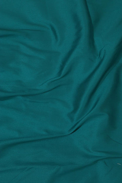 Blue Plain Silk Suit With Greenish Blue Banarasi Silk Meenakari Dupatta - Luxurion World