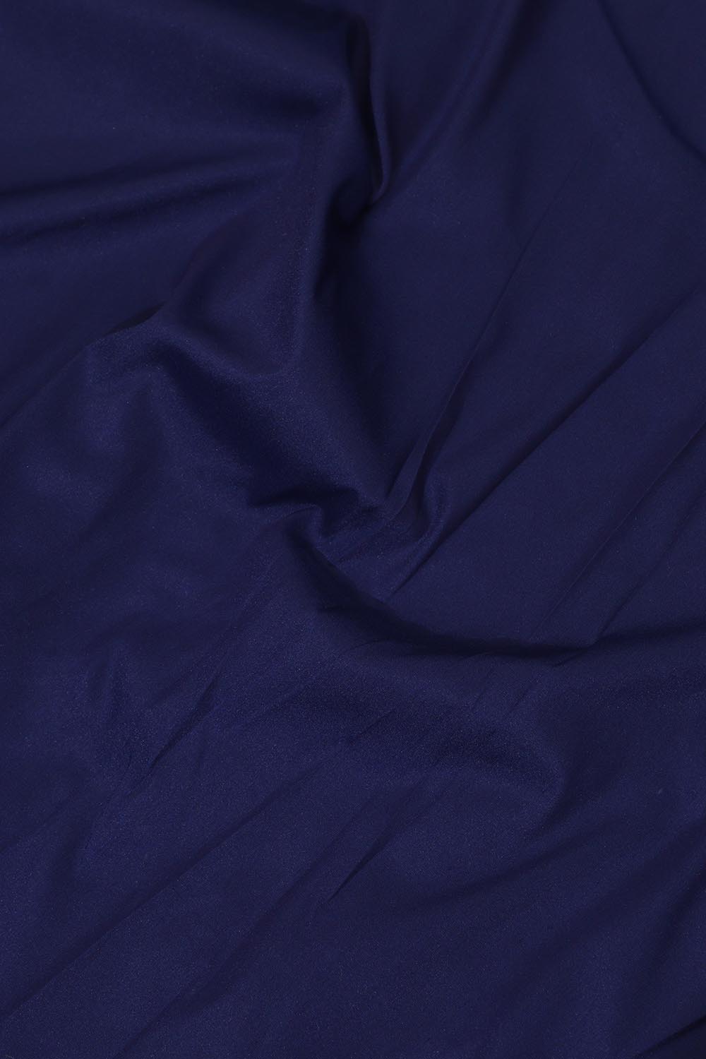 Elegant and Stylish Blue Plain Silk Suit With Blue Banarasi Silk Dupatta - Luxurion World