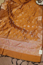 Yellow Plain Silk Suit With Yellow Banarasi Silk Meenakari Dupatta - Luxurion World