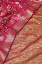 Elegant Green Banarasi Tanchui Silk Suit With Pink Banarasi Silk Dupatta - Luxurion World
