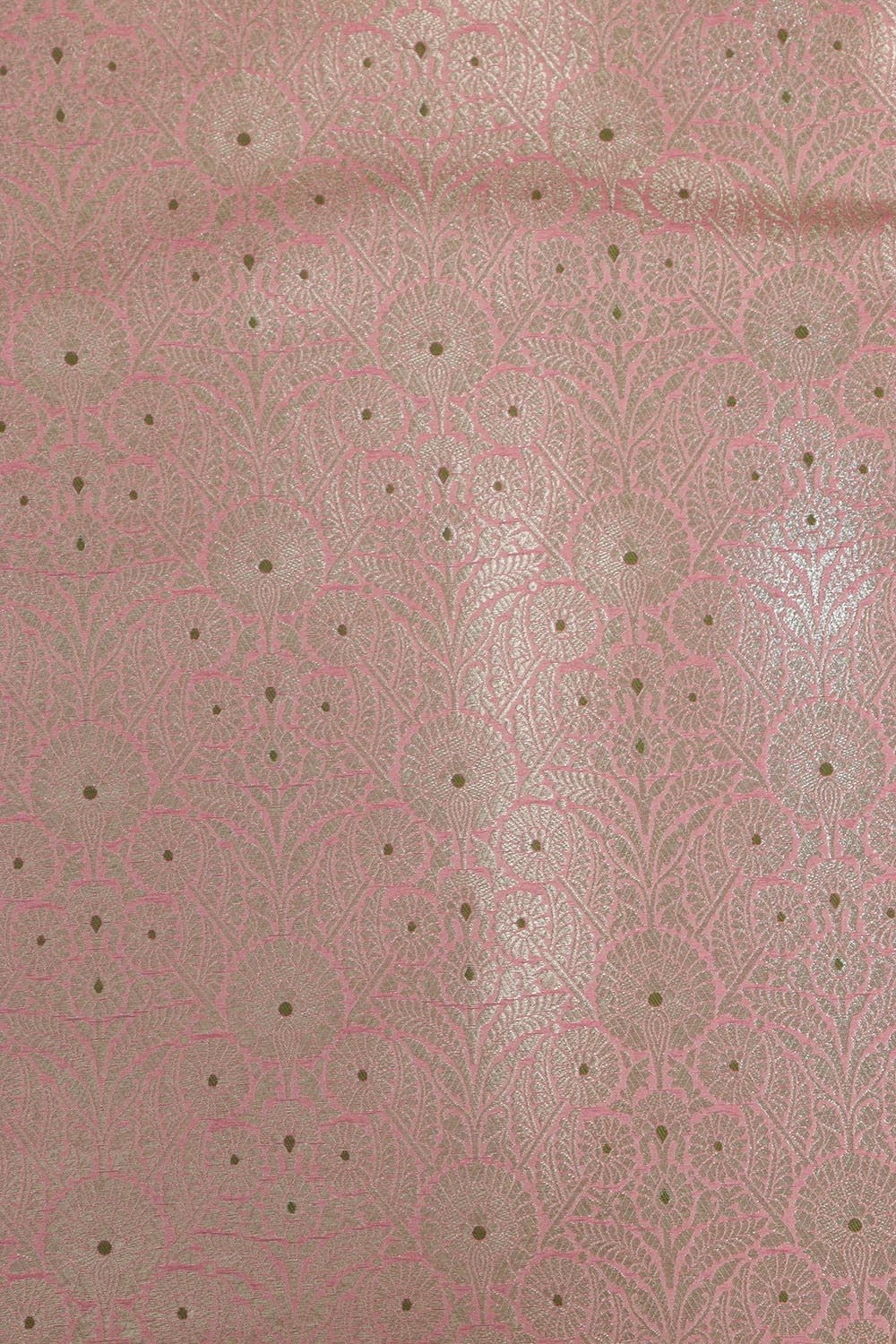 Elegant Pink Banarasi Brocade Silk Suit With Pink Banarasi Organza Silk Dupatta - Luxurion World