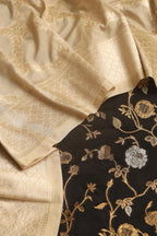 Elegant Black Banarasi Silk Sona Roopa Suit With Pastel Banarasi Silk Dupatta - Luxurion World