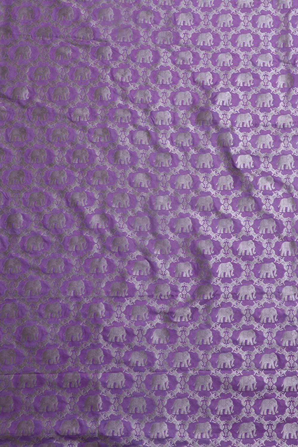 Elegant Purple Banarasi Silk Suit With Purple Banarasi Silk Dupatta - Luxurion World