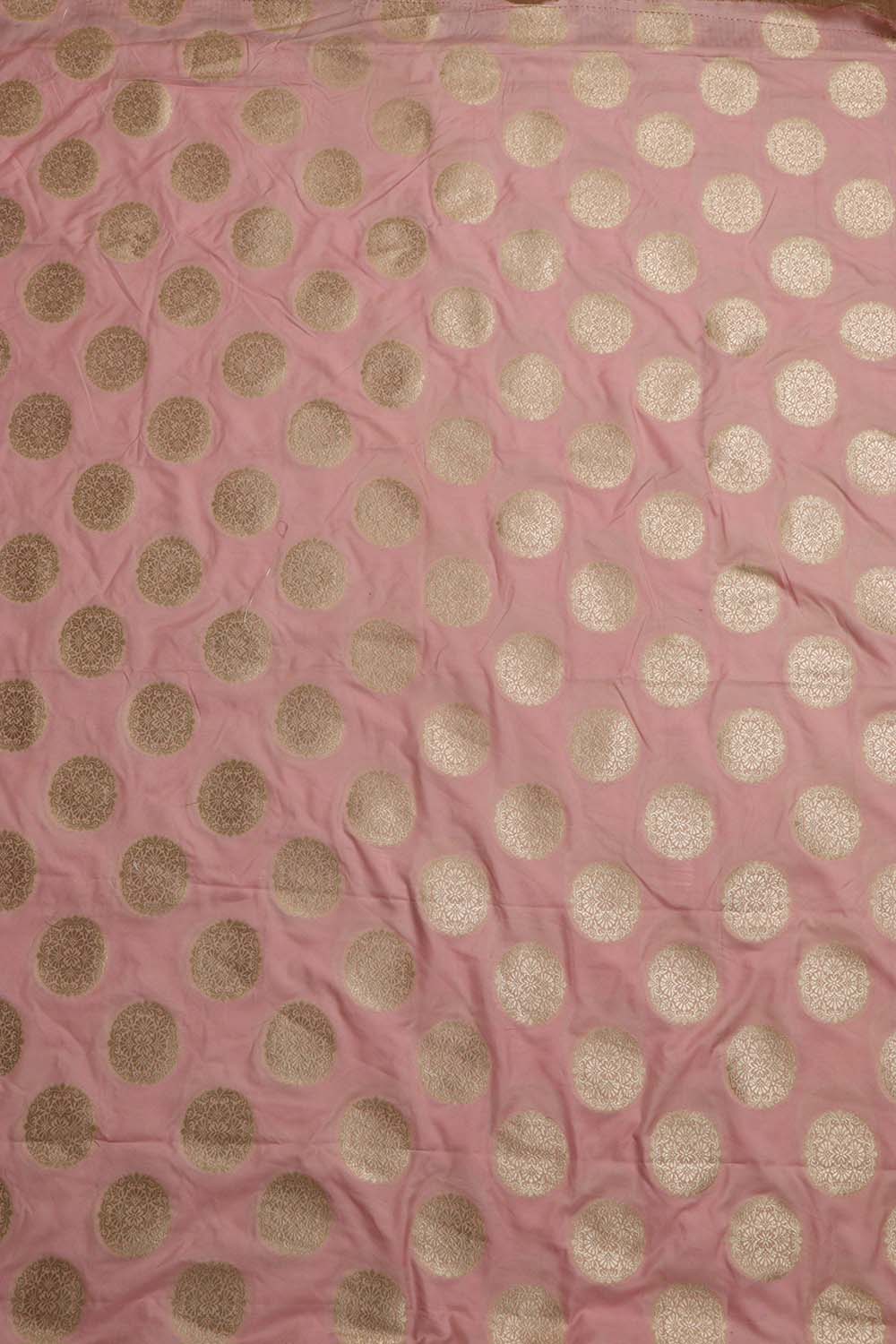 Pink Banarasi Silk Suit With Pink Banarasi Organza Dupatta - Luxurion World