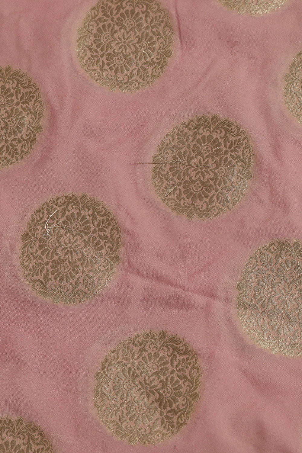 Stunning Pink Banarasi Silk Suit With Blue Banarasi Silk Dupatta - Luxurion World