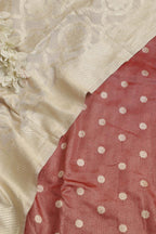 Elegant Maroon Banarasi Tissue Zari Booti Design Silk Suit With Dyeable Banarasi Handloom Pure Moonga Silk Dupatta - Luxurion World