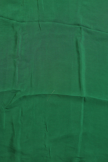 Green Plain Pure Georgette Suit With Pastel Banarasi Bandhani Pure Georgette Dupatta - Luxurion World